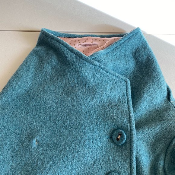 Pou Dou Dou Wool Blend Coat Cute - Picture 2 of 12